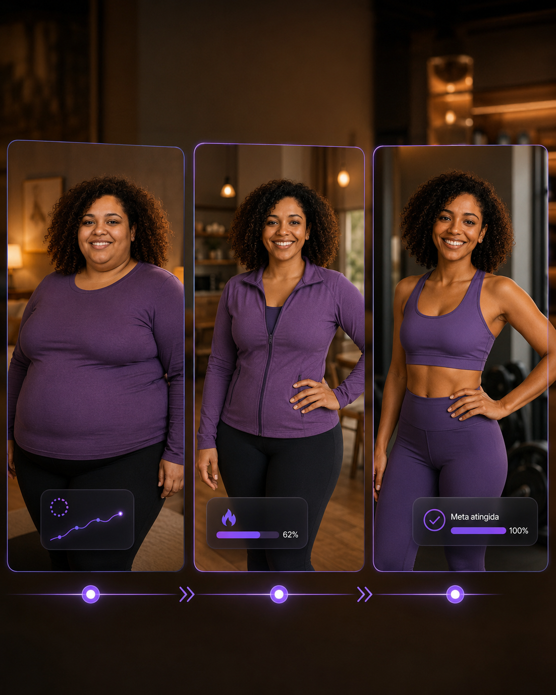 Evolução visual ao longo do tratamento